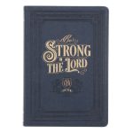 Be Strong in the Lord Navy Faux Leather Journal - Image 7