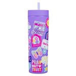 I Am Strong Purple Plastic Travel Tumbler with Straw - Image 8