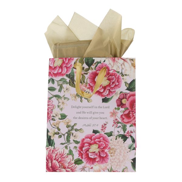 Delight Yourself in the Lord - Happy Birthday Medium Gift Bag with Gift Tag - Image 11