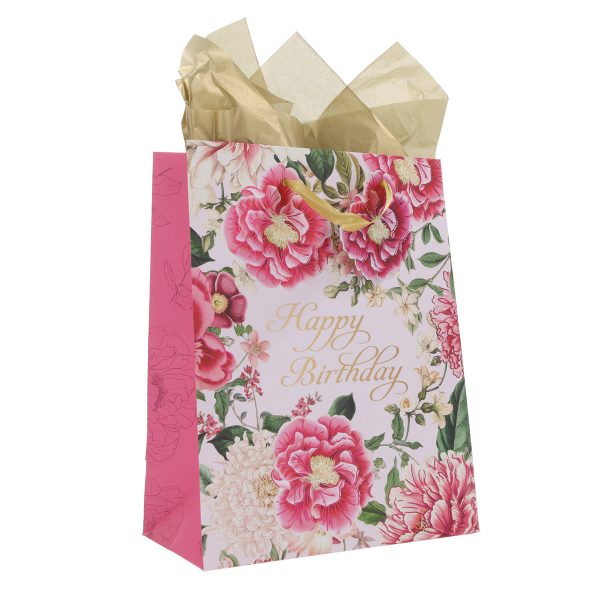 Delight Yourself in the Lord - Happy Birthday Medium Gift Bag with Gift Tag - Image 12