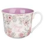 Blessed is She Ceramic Mug with Purple Interior - Image 10