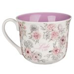 Blessed is She Ceramic Mug with Purple Interior - Image 11
