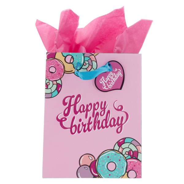 Rejoice in the Lord Always - Happy Birthday Medium Gift Bag with Gift Tag - Image 10