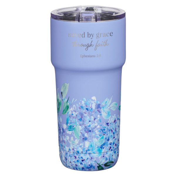 Saved by Grace Through Faith Stainless Steel Travel Mug - Image 7