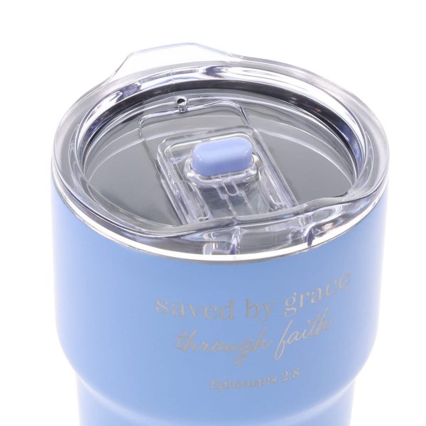 Saved by Grace Through Faith Stainless Steel Travel Mug - Image 8