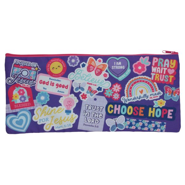 I Am Strong Canvas Pencil Case - Image 14