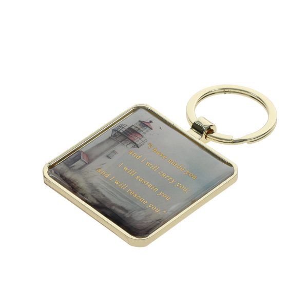 Footprints Epoxy Metal Key Ring - Image 17