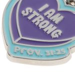 I Am Strong Metal Key Ring with Charm - Image 16