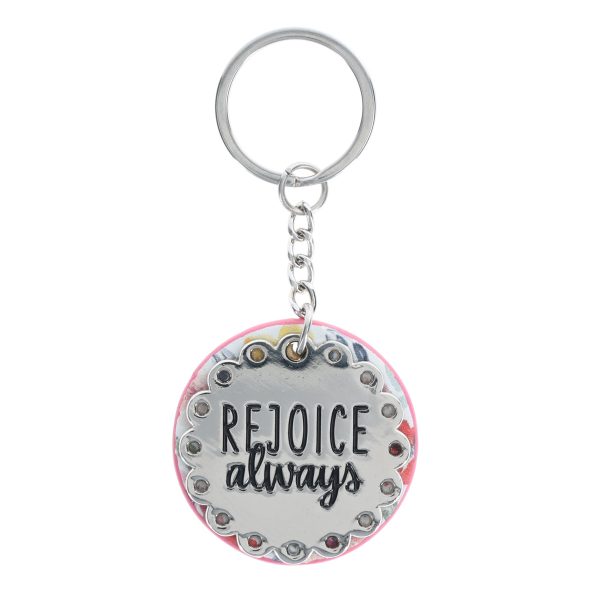 Rejoice Always Metal Key Ring - Image 15