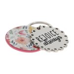 Rejoice Always Metal Key Ring - Image 19
