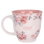 I Am with You Always Ceramic Mug with Pink Interior - Image 11