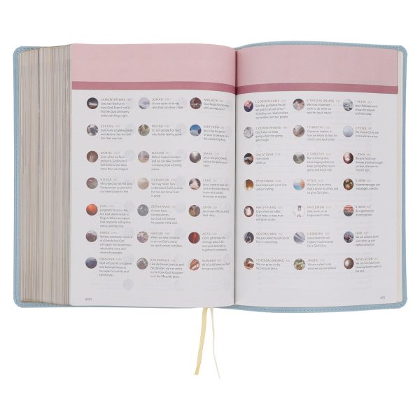 NLT Sky Blue Imitation Leather Filament Enabled Every Woman’s Bible - Image 13
