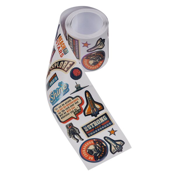 Strong and Courageous Motivational Sticker Roll - Image 8