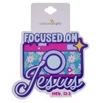 Focused on Jesus Sticker - Image 4