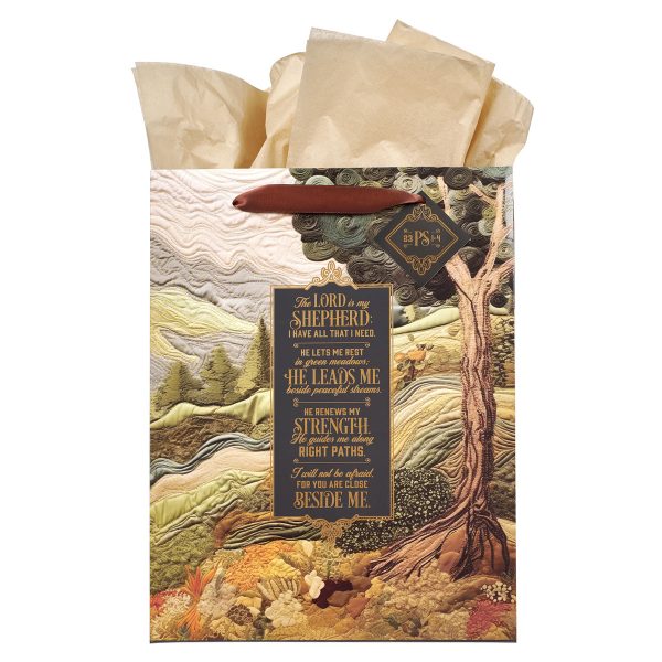 The Lord Is My Shepherd Portrait Gift Bag with Gift Tag - Image 10