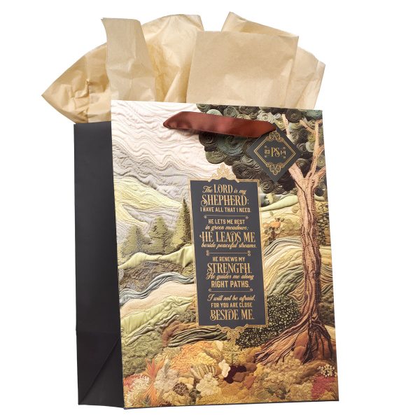 The Lord Is My Shepherd Portrait Gift Bag with Gift Tag - Image 12