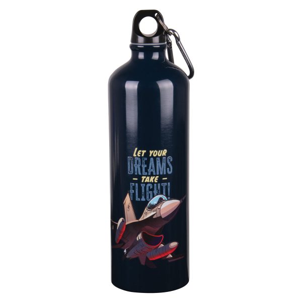 Let Your Dreams Take Flight Aluminium Water Bottle with Carabiner - Image 13