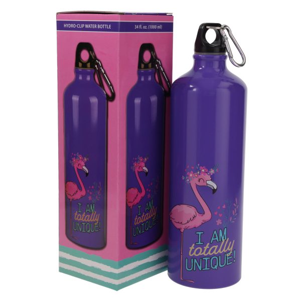 I Am Totally Unique Aluminium Water Bottle with Carabiner - Image 15