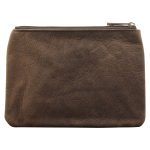 Genuine African Leather Medium Dark Brown Coin Purse - Image 14