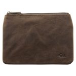 Genuine African Leather Medium Dark Brown Coin Purse - Image 13