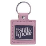 Be Still and Know Metal and Faux Leather Key Ring - Image 7