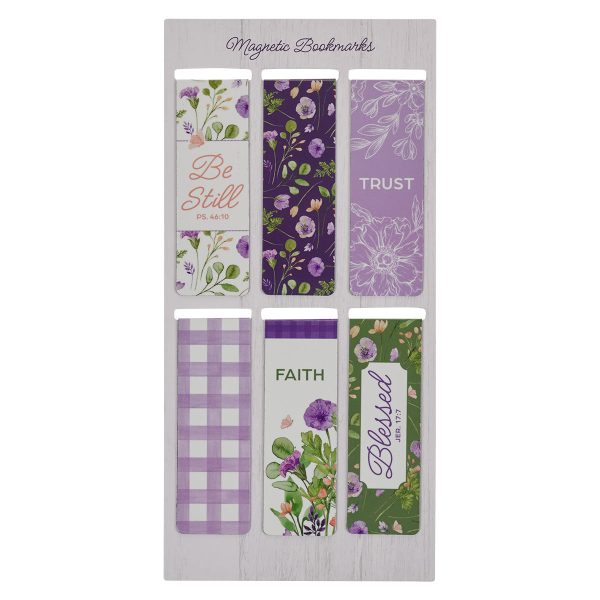 Blessed Blooming Flowers Six-Piece Magnetic Bookmark Set - Image 6