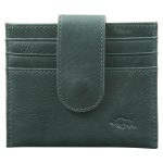 Genuine African Leather Dark Charcoal Wallet With Clip Closure - Image 13