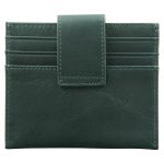 Genuine African Leather Dark Charcoal Wallet With Clip Closure - Image 14