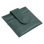 Genuine African Leather Dark Charcoal Wallet With Clip Closure - Image 15