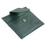 Genuine African Leather Dark Charcoal Wallet With Clip Closure - Image 16