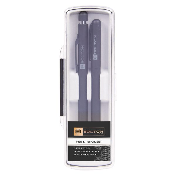 Bolton Black Pen & Pencil Set - Image 2