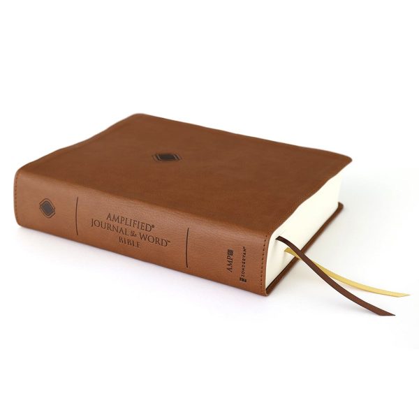 Amplified Brown Imitation Leather Journal the Word Bible - Image 17