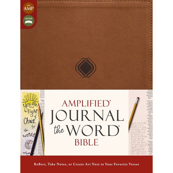 Amplified Brown Imitation Leather Journal the Word Bible - Image 16