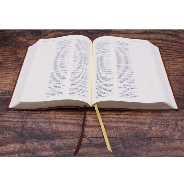 Amplified Brown Imitation Leather Journal the Word Bible - Image 19