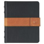 Leatherpress Slate Black and Chai Tan Genuine African Leather Sketch Book - Image 20