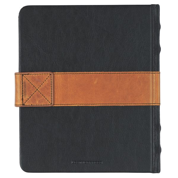 Leatherpress Slate Black and Chai Tan Genuine African Leather Sketch Book - Image 21