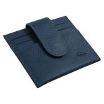 Genuine African Leather Blue Wallet With Clip Closure - Image 19