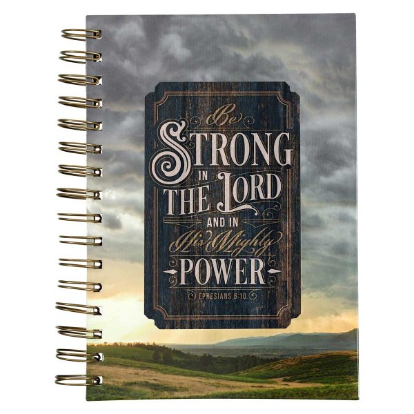 Be Strong In the Lord and In His Mighty Power Large Wirebound Journal - Image 3