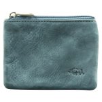 Genuine African Leather Midnight Blue Small Coin Purse - Image 12