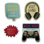 Motivational Sticker Four Piece Magnet Set - Image 4
