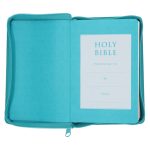 ESV Teal Faux Leather Compact Bible with Zip - Image 25