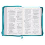 ESV Teal Faux Leather Compact Bible with Zip - Image 26