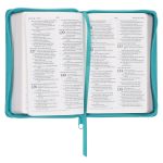 ESV Teal Faux Leather Compact Bible with Zip - Image 27
