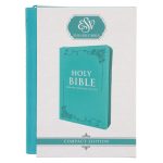 ESV Teal Faux Leather Compact Bible with Zip - Image 28