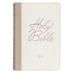 KJV White Faux Leather Mini Pocket Bible - Image 4
