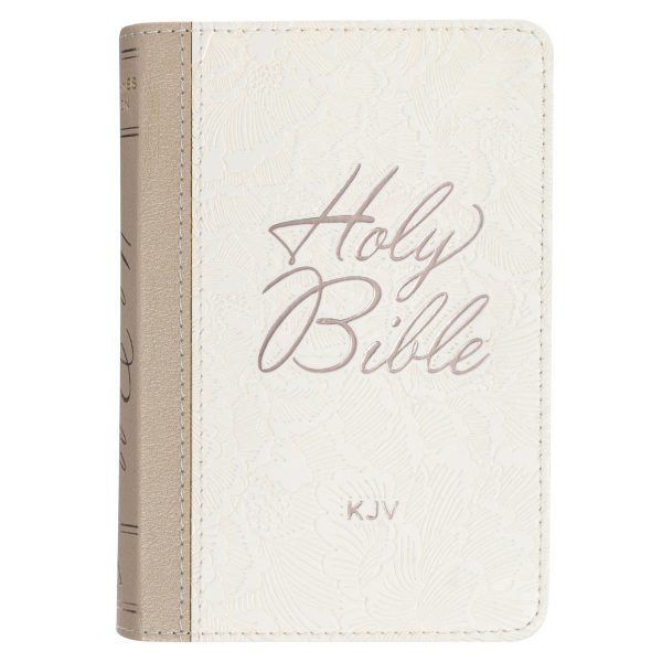 KJV White Faux Leather Mini Pocket Bible - Image 4