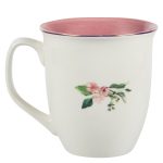 Amazing Grace Floral Ceramic Mug with Pink Interior - Image 10