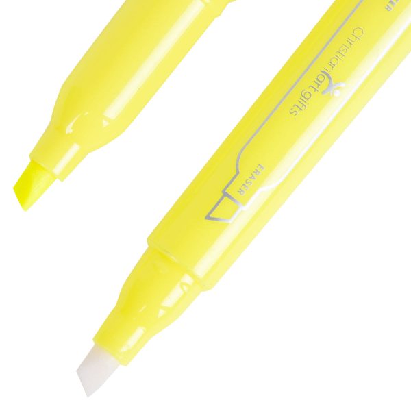 Yellow Erasable Highlighter Three-Piece Set - Image 17