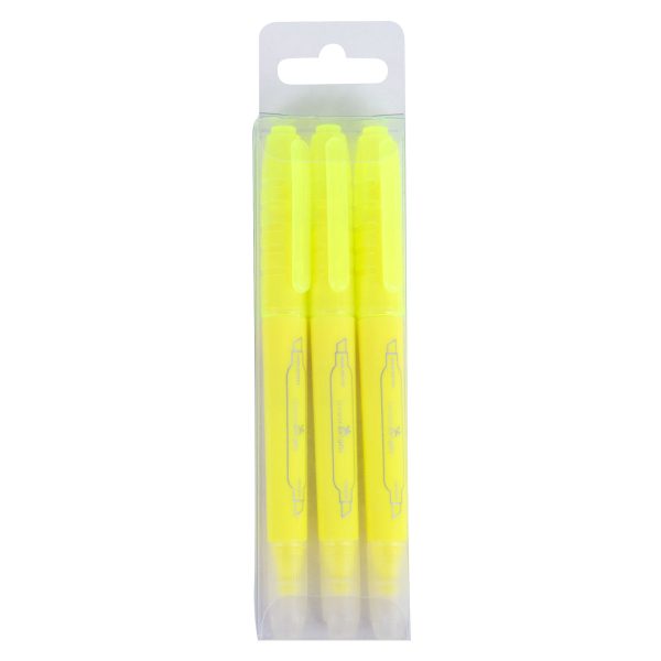 Yellow Erasable Highlighter Three-Piece Set - Image 18