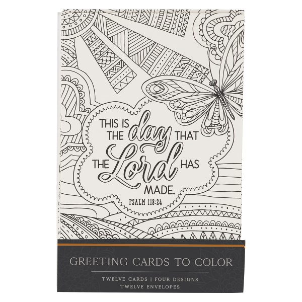 This Is The Day Coloring Greeting Card Set With Envelopes - Image 17